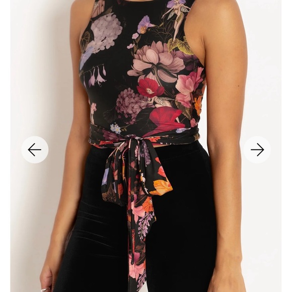 BlackMilk nymph it’s a wrap top sold out limited edition small NWT - Picture 2 of 7